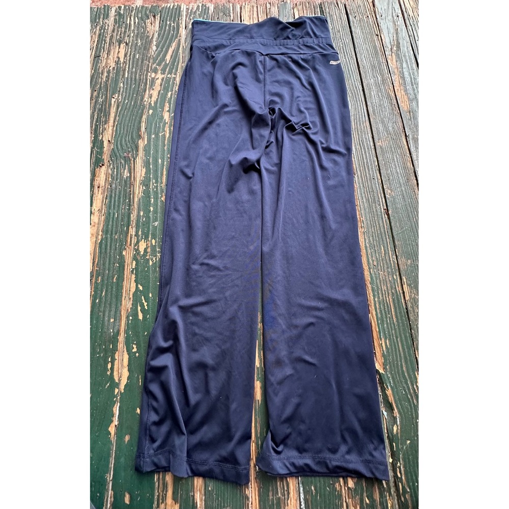 Danskin Now Womens Navy Blue Dri-More Bootcut Yoga Pants Size L 12-14 A3666